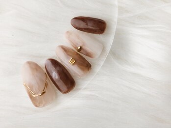 ヴァンネイル(VINGT NAIL nail&eye beauty)/大人カッコイイニュアンスネイル