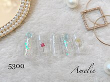 アメリ(Amelie)/クリア/ラメ/フラワー/天然石