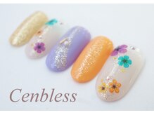 ビューティスタジオ センブレス(Cenbless)/和/カラフル小花の和装ネイル