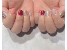 ルヒアネイル イオン戸畑ショッピングセンター店(Ruhia Nail)/カラー5色組み合わせネイル