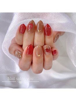 バレンタインネイルデザイン☆