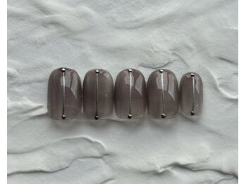 ネイルルーム エルナ(nail room ELNA)/アシンメトリーデザインA￥7400