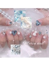マリンネイル 麻布十番(Marin nail)/宝石ネイル