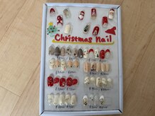 クリスマスネイルも沢山サンプルあります♪