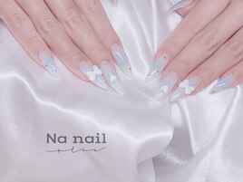 水色チークネイル