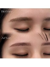 アイブロウドット 名古屋駅前(i)/美眉スタイリングBefore→After