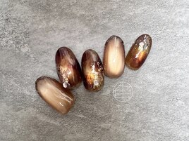 マグネットネイル 秋ネイル