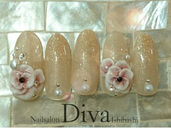 ネイルサロンディーバ 石橋店(Diva)/3Dフラワー ¥9900