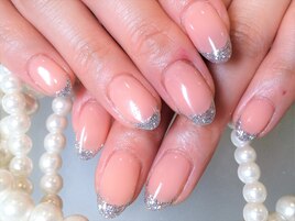 上品ラメフレンチ♪