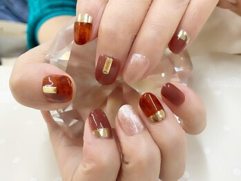 プルミエ ネイル(Premier Nail)/秋先取り★べっ甲&ミラー