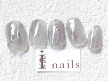 アイネイルズ 梅田店(I nails)/うねうねミラーニュアンス￥8200