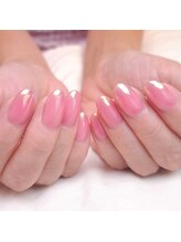 ピオニーネイル(peony nail)/ミラーグラデーション