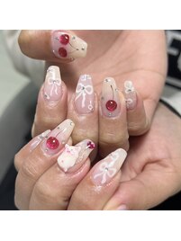 さくらんぼ×リボン