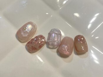 アイネイルズ 池袋店(I-nails)/ピンクラメニュアンスネイル