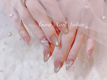 長さだし・花ネイル・桜季