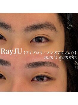 レイジュ(RayJU)の写真/【メンズリピーター続出】メンズ眉毛スタイリングWAX+眉毛メイク￥3,900★学生からも人気[眉毛/眉毛サロン]
