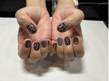 アイズモア 京王八王子店(Eye's More～eyelash＆nail～)/シースルー×豹柄×ブラック