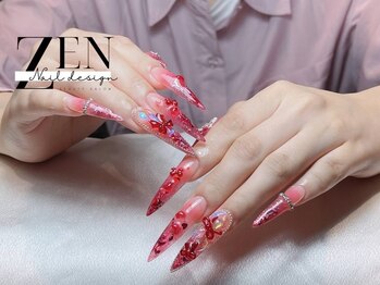 ゼン ネイル デザイン 池袋(ZEN NAIL DESIGN)/題長さだしやり放題×つけ放