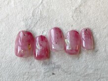 アイネイルズ 梅田店(I nails)/ピンクニュアンスラメ¥8200