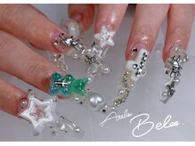 アトリエベベ(Atelier Bebe)/クリアベースパーツ盛りネイル