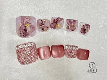 アンネ 梅田 ALLYS店(ANNE)/foot art design7月☆パラジェル
