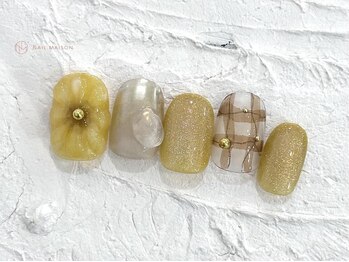 ネイルメゾン 池袋店(NAIL MAISON)/ぷっくりフラワー¥10550