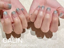 ブルーラメグラデ