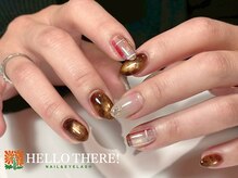 ハローゼア(HELLO THERE!)/ニュアンス冬ネイル♪