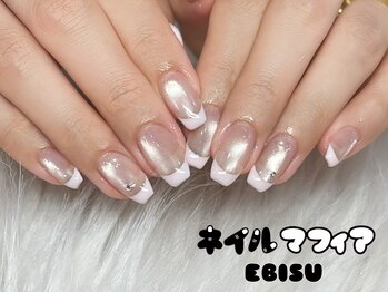 ネイルマフィア 恵比寿(NAIL MAFIA)/マグネット/フレンチ/春ネイル