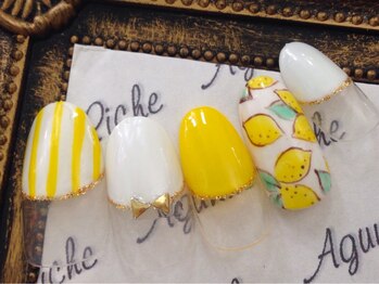 アグニークリッシェ(Agunik Riche)/【レモン柄ネイル】 