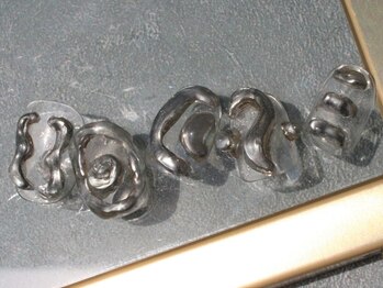 つめノさき/シルバーメタリックのぷっくり