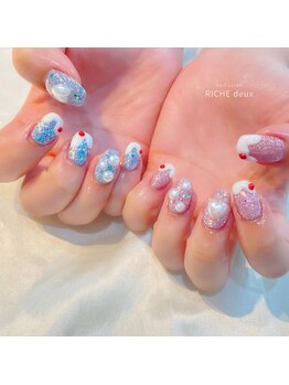 リッシュ ドゥ(RICHE deux)/クリームソーダネイル