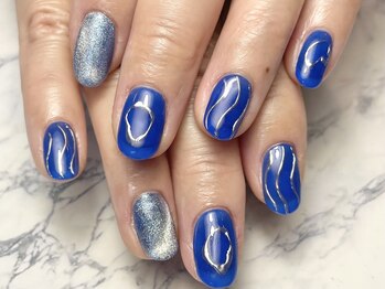 ヘアーアンドネイル ルシア(Hair&Nail Lucia)/ブルーマグネットネイル!