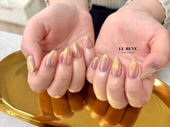 ルレーブ(LE REVE)/オーロラミラーネイル