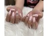 シンプルデザインネイル¥8,800 施術者:龍田