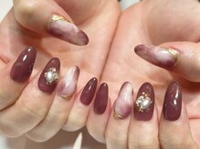 ダッシングディバ 赤羽アピレ店(DASHINGDIVA)/タイダイ×ビジューネイル