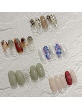 ネイルキュート アンド クールラッシュ 亀有店(nailcute & CoolLash)/定額デザイン　¥5,980