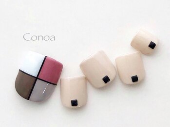 コノア(conoa)/カラフルブロックネイル