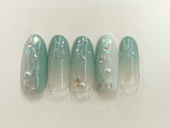 プルミエ ネイル(Premier Nail)/キラキラグラデ☆スモーキー