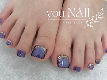 ユーネイル 南浦和店(you NAIL)の写真/足先もぬかりない可愛さ◆家事やお仕事でハンドネイルが出来ない方もたのしめるフットネイル◎フットケア♪