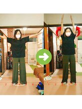 サプライズ整体院/30代ママさんの肩こり初回結果