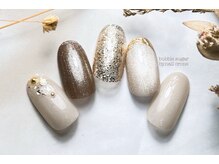 バブル シュガー バイ ネイルクローネ(bublle sugar by.nail crone)/シンプルミラーフレンチネイル