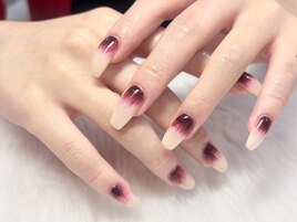 秋いちじくネイル　Yuzuki担当