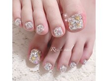 ラズネイル(RUZ'S NAIL)/【秋本】フットbijouネイル