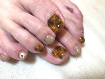 アンドエミニー エン ラボーテ(& EMINY 艶 la beaute)/べっこうネイル