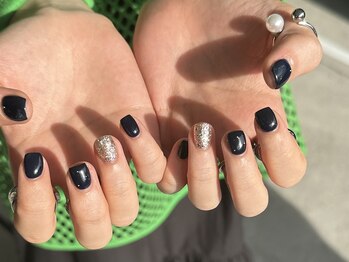 サロンモワ(salon mowa)/dark navy × gold