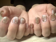 アミュリー ネイル アトリエ(Amury nail atelier)/チェック マグネット ショート