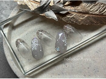 ネイルサロン アージュ(Nail Salon A jyu)/雪の結晶ネイル