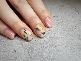 #お花ネイル