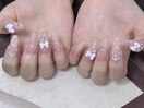 ドットネイル　クリアネイル